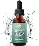 Bionura Retinol Serum - 2,5% Retinol Liefersystem mit 20% Vitamin C & Vegan Hyaluronsäure - Bestes Anti-Aging, Anti Falten Straffendes Serum 2018 für Haut, Gesicht, Dekolleté und Körper