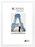 CRIXUS Crixus35 Bilderrahmen für 47 cm x 68 cm Bilder, Farbe: Weiß Matt, Holzrahmen MDF Maßanfertigung mit entspiegeltem Acrylglas und MDF Rückwand, Rahmen Breite: 35mm, Aussenmaß: 52,8 x 73,8 cm