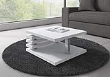 Couchtische Wohnzimmertische Beistelltisch Tisch Oslo 60 x 60 cm Matt Weiß