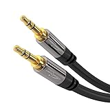 KabelDirekt - Aux Kabel - 0,5m - (Audio Stereo Klinkenkabel, 3.5mm Kabel, Klinkenstecker, geeignet für iPhone, iPad, Smartphone, MP3, Tablet PCs, FM Transmitter, Auto) - PRO Series