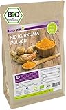 BIO Kurkuma-Pulver 750g - 100% Rohkost-Qualität im Zippbeutel - Curcuma gemahlen mit Curcumin - Premium Qualität
