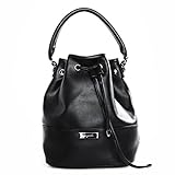 tragwert. Bucket Bag Handtasche MIA in schwarz - Beuteltasche für Damen