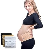 Luamex® Schwangerschaftsgürtel - Bauchband Schwangerschaft - Schwangerschaftsgurt in Verstellbarer Größe - Bauchstütze gegen Bauch- und Rückenschmerzen - Bauchgurt Schwangerschaft - eBook-BH-Extender
