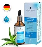 Hyaluronsäure Gel mit Aloe Vera 50 ml. Anti Aging Hyaluron Serum Pflege Konzentrat Made in Germany