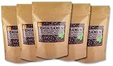 Chia Samen ChiaDE 5kg (1er Pack 5x1kg)/Chiasamen. Premium Qualität, geprüft in Deutschland