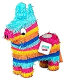 Pinata Esel | Lama | Pferd zum Befüllen mit Süßigkeiten (klein) | perfekt als Geburtstags-Spiel, für den Kinder-Geburtstag oder zu Weihnachten
