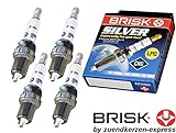 Brisk Power-Silver dr15ys-9 1462 Zündkerzen Benzin LPG CNG Autogas, 4-teilig