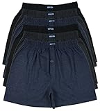 MioRalini TOPANGEBOT Boxershorts farbig weich & locker in neutralen Farben klassischen Unifarben Herren Boxershort, 6 Stück, XL-7