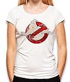 shirtminister Ghostbusters Vintage Damen T-Shirt Weiss S