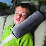 HENGSONG Schlafkissen Nackenstütze für Kinder Auto Baby Kind Sicherheitsgurt Autositz Kopfkissen Gürtel Pillow Schulterschutz (Grau)