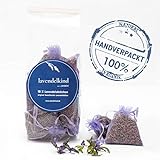 10x Lavendelsäckchen -*Frisch aus der Provence* - langanhaltender Lavendel Duft -100g getrocknete Lavendelblüten - Handverpackt in Deutschland - Duftsäckchen für Lavendelduft zum Einschlafen|
