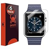 Skinomi, SK18680 TechSkin, Schutzfolie für Apple Watch und Apple Watch Series 3, wasserdicht, (42 mm) 6er Pack