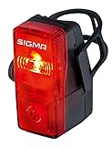 Sigma Sport LED Batterie Fahrradbeleuchtung CUBIC, 400 m Sichtbarkeit, batteriebetriebenes Rücklicht, StVZO zugelassen, Schwarz