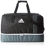 adidas Tiro Team Sporttasche B46124, Mehrfarbig (Black/Dark Grey/White), 27 x 46 x 28 cm (Small)